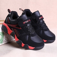 Chaussures de sport d'hiver chaudes pour garçons, doublées de polaire, épaisses, chaussures de course en peluche pour grands enfants, pour garçons et filles