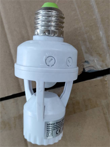 E27 nhựa trắng cảm biến hồng ngoại lampholder <span class=keywords><strong>IR</strong></span> chuyển động đèn cơ sở bóng đèn chủ ánh sáng ổ cắm - Product Image 3