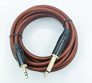 Audio Jack 6,35 mm Mono Stecker zu 3,5 mm Mono Headphone Jack-Kabel für Audio