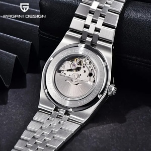 Montre pour homme de luxe PAGANI DESIGN PD-YS027 40MM avec cadran à motif nid d'abeille, verre saphir, acier inoxydable, automatique, cadeau avec boîte - Product Image 5