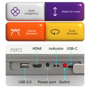 Échographe Doppler vétérinaire portable ECI-X8, appareil d'échographie Doppler couleur compact pour animaux de compagnie, pour chat, <span class=keywords><strong>chien</strong></span>, hôpital vétérinaire - Product Image 5