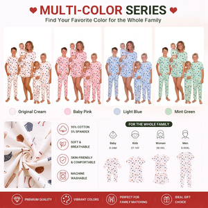 Conjunto de Pijamas a Juego para Madre e Hijo, Manga Corta, Algodón, Ropa de Dormir, Traje Familiar de Verano - Product Image 2