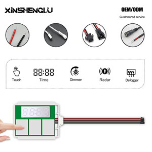 Dc12v/24V mờ CCT Bộ nhớ thời gian và hiển thị nhiệt độ Ba nút cảm ứng cảm biến chuyển đổi cho gương - Product Image 1