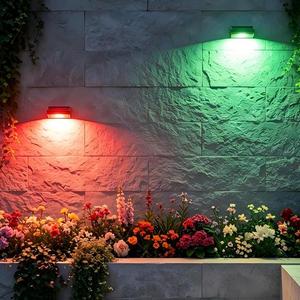 Tuin <span class=keywords><strong>Solar</strong></span> LED Wandlamp Lichtsensorbediening Warm Wit RGB Wandlamp - Product Image 2
