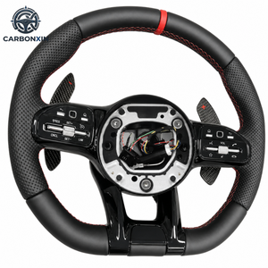 Volante Deportivo de Cuero Personalizado para Mercedes Benz C63 C43 E53 E63 G63 G500 G55 AMG GT GLE63 W223 W204 W205 W167 W213 - Product Image 2