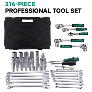 Podofo 216PCS Portable <b>Ratchet</b> Wrench Tool Set Quick Car Repair and CRIN Injector Repair Customizable Support - Product Image 6