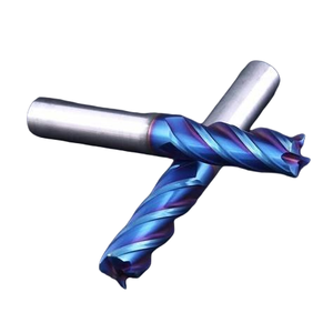 Fresa <span class=keywords><strong>CNC</strong></span> de carburo sólido, brocas de enrutador recubiertas de estaño HRC 45/55/65/70, máquina herramienta de corte personalizada OEM ODM - Product Image 4