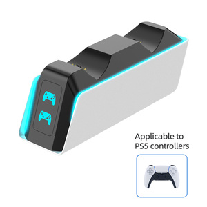 Accesorios para Juegos de PS5 PlayStation 5, Base de Carga Doble para Controles de Juego, Estación de Carga - Product Image 1