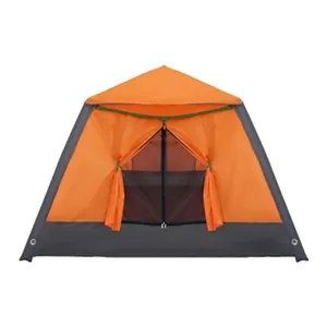 เต็นท์ตั้งแคมป์4คนที่มีเสาพองทนทานวัสดุกันน้ำที่มีความคุ้มครองเต็มรูปแบบฝนบินเต็นท์พองสำหรับการตั้งแคมป์ - Product Image 1