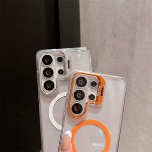 เคสโทรศัพท์มือถือแบบใสกันกระแทกพร้อมขาตั้งแม่เหล็กสำหรับ Samsung Galaxy S26 S25 S24 S23 Ultra - Product Image 3