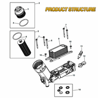 Kit adaptador de carcasa de filtro de enfriador de aceite de motor, nuevo, para Jeep, Sprinter 3,6 V6 2014-2018