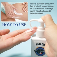 Crème Bio FATAZEN pour l'Augmentation et le Raffermissement des Fesses, OEM ODM, Effet Liftant et Repulpant, Crème de Massage pour l'Amélioration des Hanches