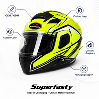 Accessoires de moto de luxe pour jeunes, homologués DOT, avec protection intégrale du visage en ABS, pour les trajets urbains quotidiens, fabriqués en Chine