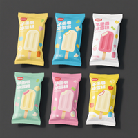 Sachets Jetables Biodégradables et Personnalisés pour Bâtonnets Glacés, Tubes Plastiques ou Emballages de Sucettes Glacées
