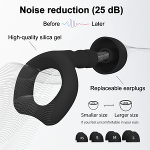 Bouchons d'oreille en silicone réutilisables pour dormir pour nager <span class=keywords><strong>Protection</strong></span> <span class=keywords><strong>auditive</strong></span> antibruit douce - Product Image 3