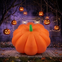 Lanterne Citrouille d'Halloween Gonflable, Sculpture Gonflable, Accessoires de Décoration pour Centres Commerciaux et Bars, Grande Pièce d'Exposition, Ballons Effrayants Araignée et Fantôme