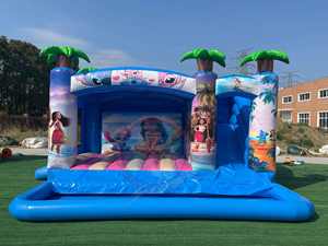 Combo de piscina hinchable gigante Moana <span class=keywords><strong>Casa</strong></span> de rebote comercial PVC gorila duradero personalizado patio de recreo al aire libre niños adultos - Product Image 3