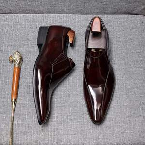 Chaussures de bureau en cuir antidérapantes pour hommes, nouveau style de luxe 2022, chaussures décontractées en cuir, taille 36 - 45 - Product Image 3