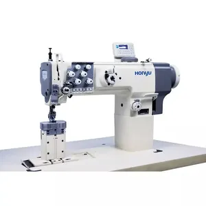 Good Quality Honyu HY-1780B-7 double needle post bed sewing machine