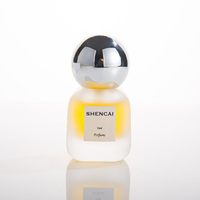 Flacon vaporisateur de parfum carré givré personnalisé en verre vide de 15 ml pour femme avec capuchon rond
