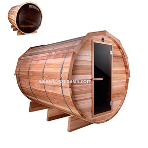 Sauna en cèdre rouge pour 3-4 personnes avec poêle à bois - Product Image 1