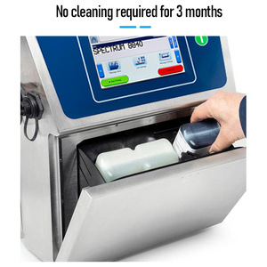 Máquina automática de codificación de impresión de seis líneas Tinta blanca a base de tinte y solvente Ideal para codificación de botellas de plástico negro - Product Image 5