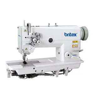 BR-842-3 /5 máquina de costura industrial com agulha dupla de ponto fixo