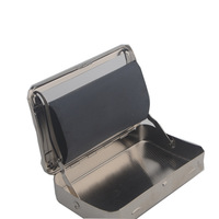 Plateau à rouler les cigarettes semi-automatique de style américain, type boîte, 110 mm, portable, en métal, pour le roulement manuel, pour l'approvisionnement transfrontalier