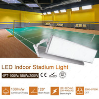 Offre Spéciale a mené la cour de badminton de lampe de stade anti-éblouissante de lumière d'inondation 50W 100W 150W 200W 300W 450W a mené des lumières de calandre