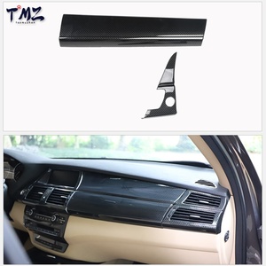 Kit de garniture intérieure du tableau de bord en fibre de carbone noire pour BMW X5 X6 E70 E71 2008-2013 LHD (conduite à gauche) - Product Image 3