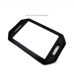 Specchio classico nero doppio palmare bellezza specchio infrangibile <span class=keywords><strong>parrucchiere</strong></span> Make Up salone barbiere specchio quadrato - Product Image 4