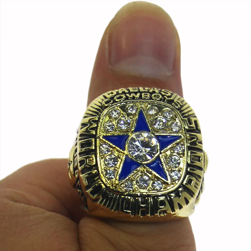 Anel 1971 dallas, anel clássico nostássico campeonato de futebol americano, personalização