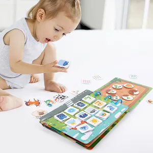 Nieuw Binnen Ontworpen 3d Papier Handgeschilderde Stille Drukke Boek Matching Games Vroege Educatieve Andere Baby Speelgoed Verhaal Ce Voor Kinderen