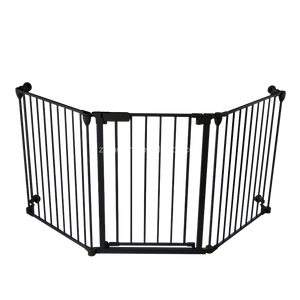 Clôture de chien pliante en métal à 3 panneaux de haute qualité <span class=keywords><strong>cheminée</strong></span> à verrouillage facile barrière pour bébé clôture en métal pour bébé - Product Image 2