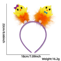 Nouveauté, bandeau de lapin de Pâques pas cher, accessoires de cheveux pour la fête à thème de Pâques