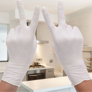 Gants jetables en nitrile sans poudre, non stériles, texture lisse, antistatiques, pour laboratoire, clinique médicale, atelier - Product Image 4