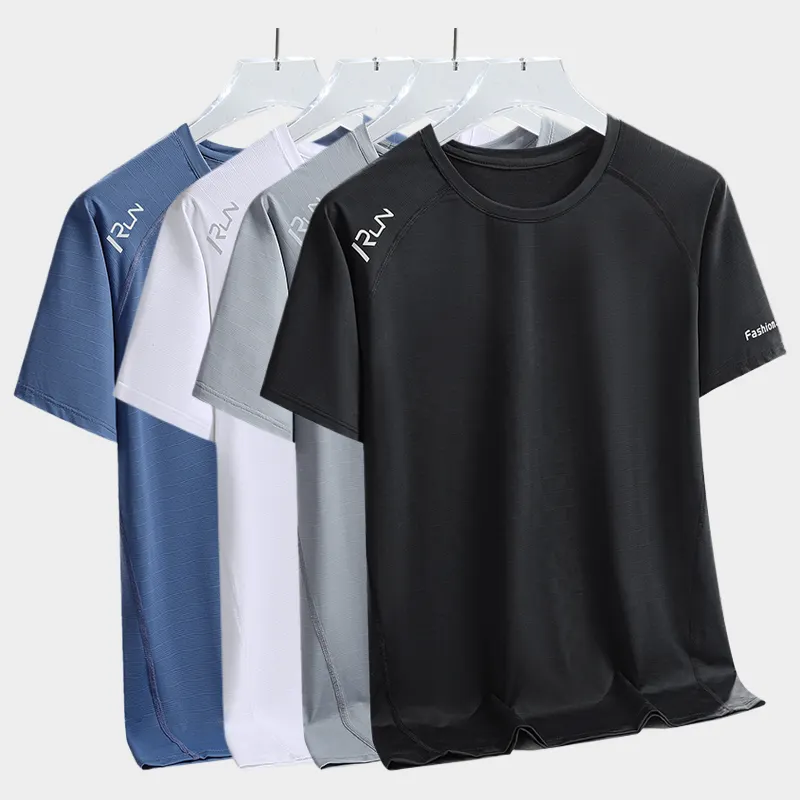 Qccnb Tùy Chỉnh Băng Lụa Logo T-Shirts Thiết Kế Thương Hiệu Đồ Họa Tee Thể Thao Giản Dị Cộng Với Kích Thước T-Shirts Cho Nam Giới