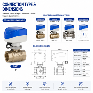 Bille en laiton sans plomb, écologique, étanche IP68, certifiée CE, pour l'eau, personnalisable OEM, haute température, anti-corrosion YYZK-DM100K - Product Image 3