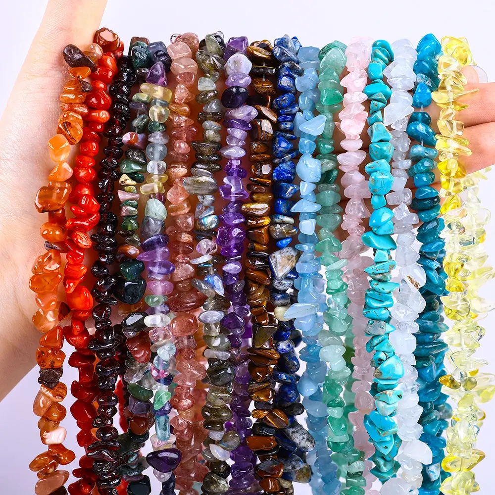 Stock Offer Wholesale Natural Crystal Stone Chips Beads Irregular Loose Gemstone Chips Beads For Jewelry Making