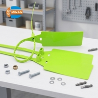 Sceau de sécurité en plastique pour transport de produits chimiques, à verrouillage automatique, marqué au laser, à prix avantageux, MA-PS6035