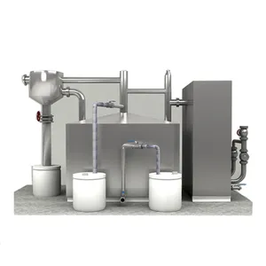 Oil Water Separator For Kitchen Sink Black Grease Trap Automatic Grease Trap For Small Sewage Treatment Plant