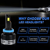 LELANPU Signal Super Power Motorcycle Fahren H7 Hid Xenon T20 H4 Protector Truck D2S Lucas 12V G2 Car Led Headlight Light Bulbs