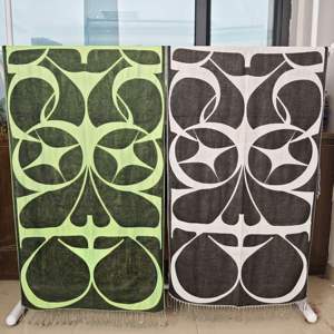 カスタムUV反応性パシュミナスカーフ卸売、音楽フェス用ロングカシミヤ風ショール - Product Image 3