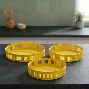 Juego de bandejas con recubrimiento de polvo de hierro, 3 piezas - Product Image 4