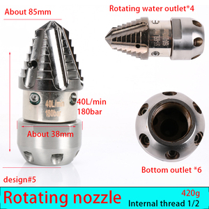 Stellen Sie rotierende Abwasser rohr reinigungs düsen aus rostfreiem Stahl her - Product Image 3