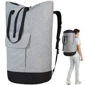 Mochila para Ropa Sucia de 125L con Correas para los Hombros, Cesto para Ropa Sucia, Esencial para el Hogar, la Universidad y el Dormitorio, Bolsa de Viaje Lavable y Plegable - Product Image 1