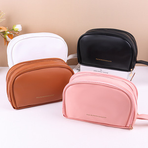 กระเป๋าเก็บเครื่องสำอางหนัง PU มัลติฟังก์ชั่นสำหรับเดินทางความจุขนาดใหญ่สามชั้นพร้อมที่จับนุ่มสำหรับจัดเก็บที่บ้าน - Product Image 4