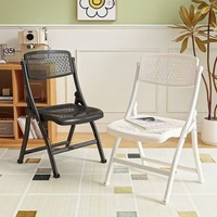 Chaise pliante respirante en maille avec dossier, siège portable pliable pour événements extérieurs, mariages, fêtes, maison, bureau, salle à manger
