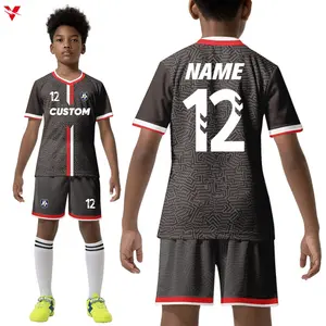 Custom Polyester Goedkope Kinderen Voetbal Jersey Snel Droog Voetbal Shirt Ademend Kind Voetbal Jersey Uniform ZZ-RT1999