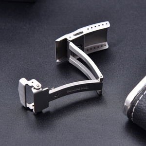 Fermoir déployant papillon en acier inoxydable JAETIUM 16mm 18mm 20mm, boucle de montre double ouverture pliable de remplacement - Product Image 3